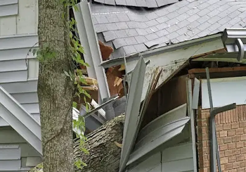 Roof leak water damage in the attic of a Woodstock, GA house